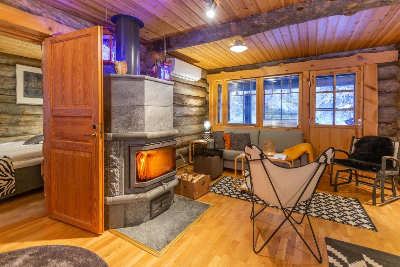 Kuukkeli Log Houses Villa Aurora "Pupula" Сааріселькя Екстер'єр фото