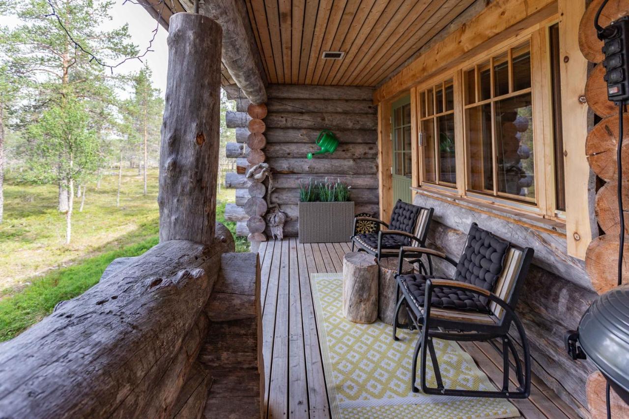 Kuukkeli Log Houses Villa Aurora "Pupula" Сааріселькя Екстер'єр фото