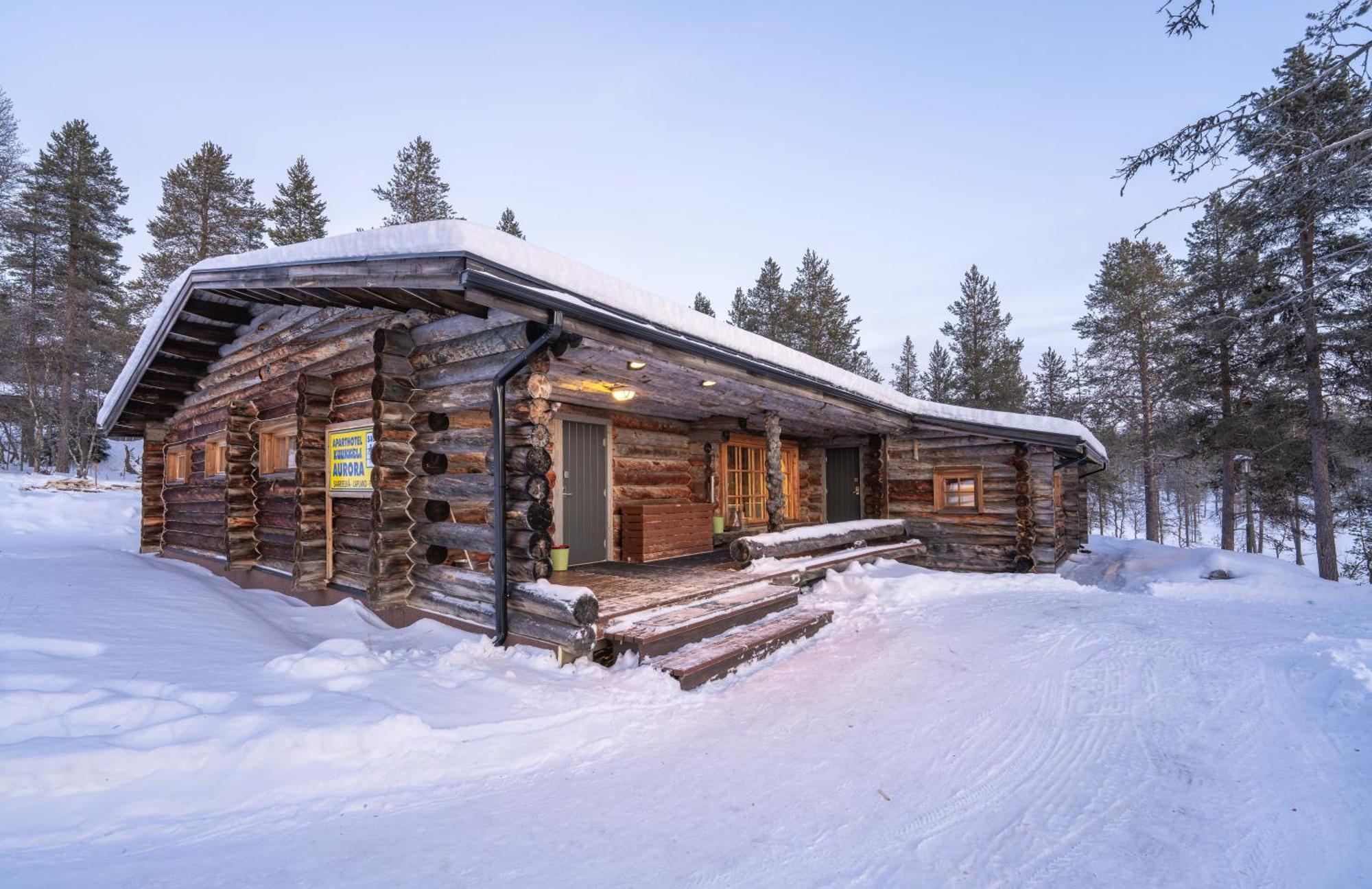 Kuukkeli Log Houses Villa Aurora "Pupula" Сааріселькя Екстер'єр фото
