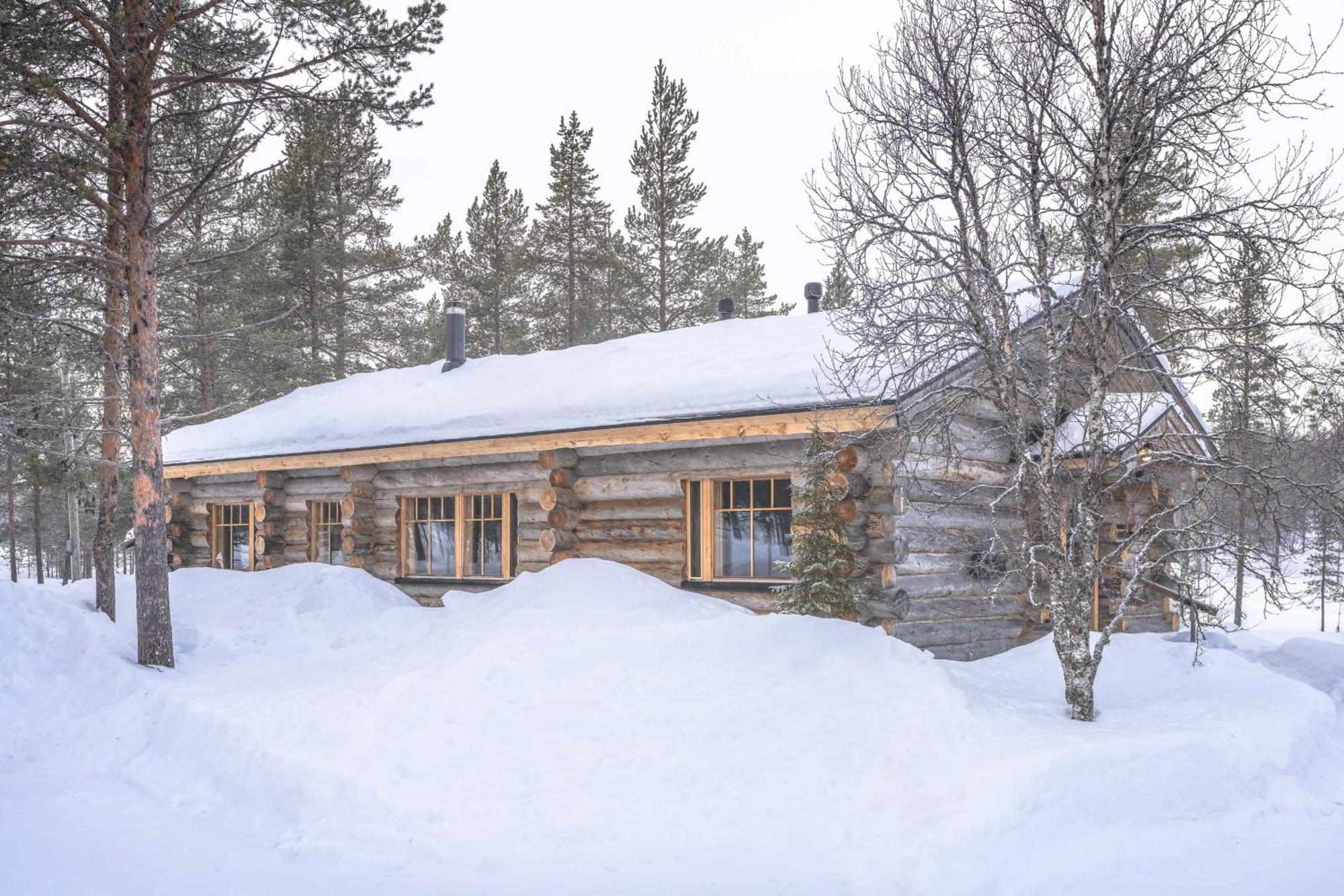 Kuukkeli Log Houses Villa Aurora "Pupula" Сааріселькя Екстер'єр фото