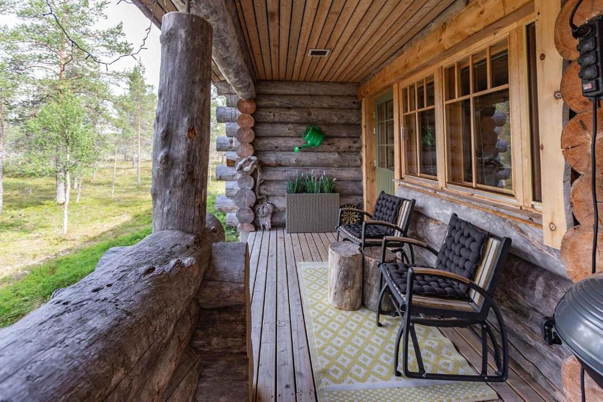 Kuukkeli Log Houses Villa Aurora "Pupula" Сааріселькя Екстер'єр фото