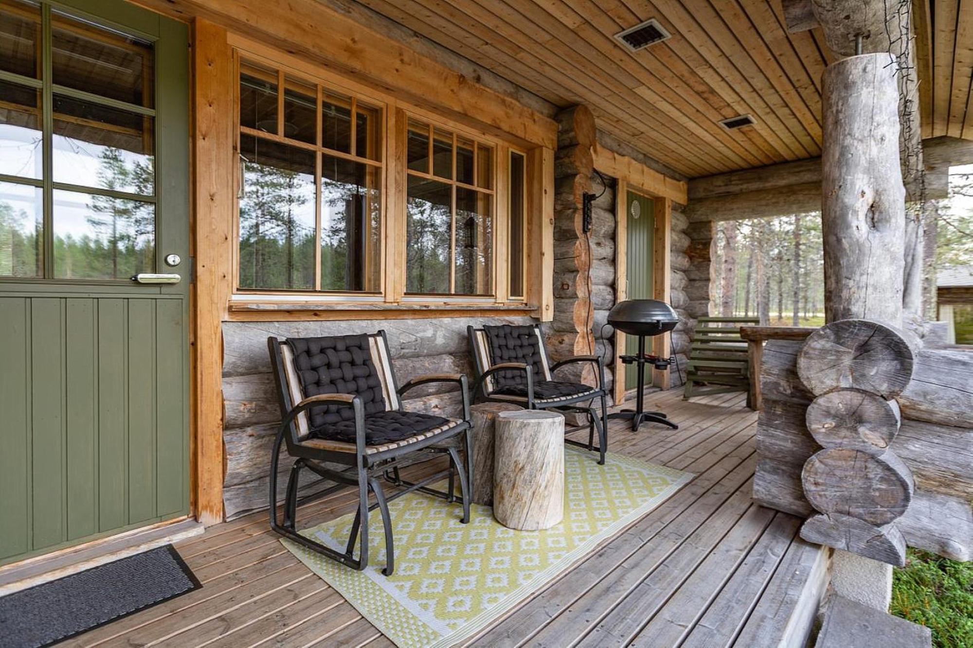 Kuukkeli Log Houses Villa Aurora "Pupula" Сааріселькя Екстер'єр фото